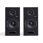 Elipson Horus 6B BT Active Speakers in Black Lacquer, Front