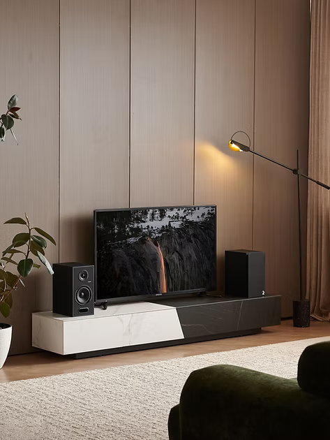 Elipson Horus 6B BT Active Speakers in Black Lacquer