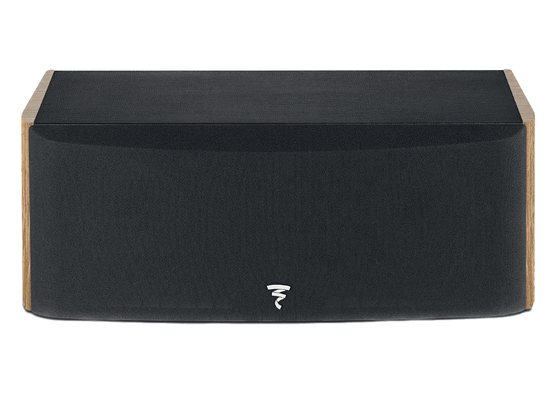 Focal Aria EVO X Centre Speaker in Prime Walnut, front with grille