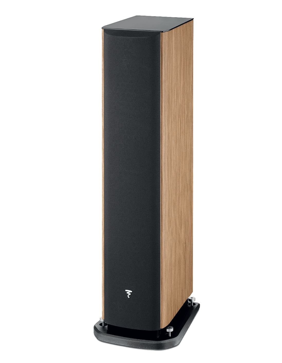 Focal Aria EVO X N° 2 Floorstanding Speakers, individual speaker with grille in Prime Walnut
