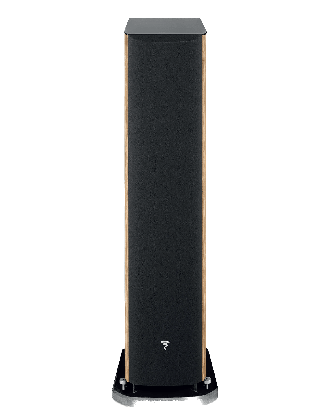 Focal Aria EVO X N° 2 Floorstanding Speakers, individual speaker - front, with grille in Prime Walnut