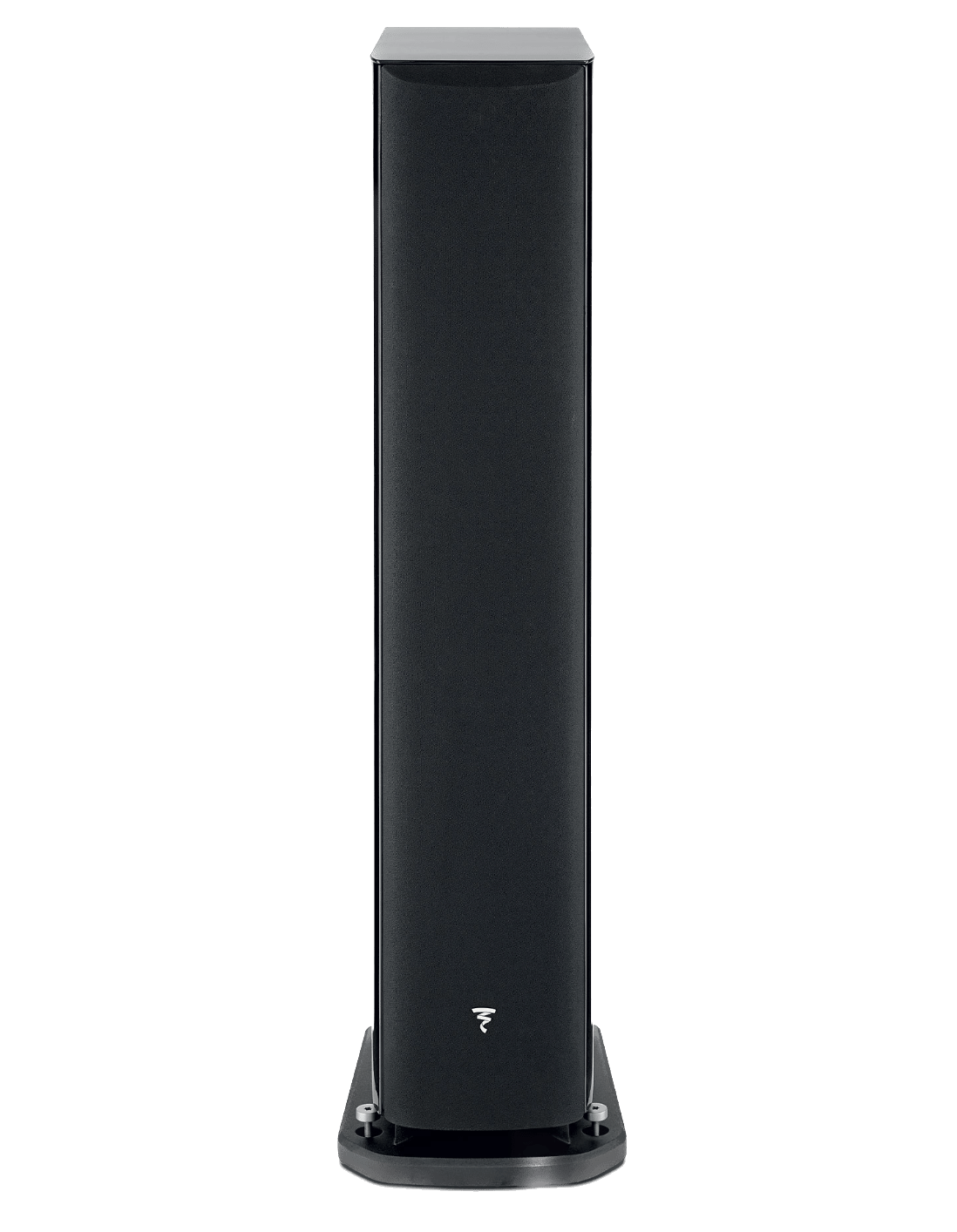 Focal Aria EVO X N° 3 Floorstanding Speaker in High Gloss Black, with grille, front of speaker
