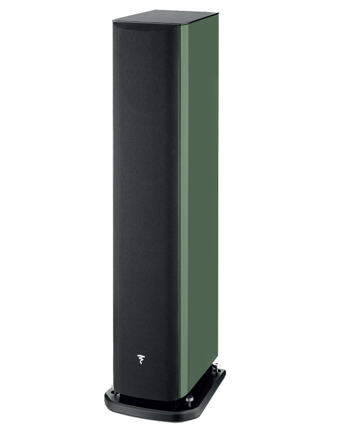 Focal Aria EVO X N° 3 Floorstanding Speaker in Moss Green, with grille