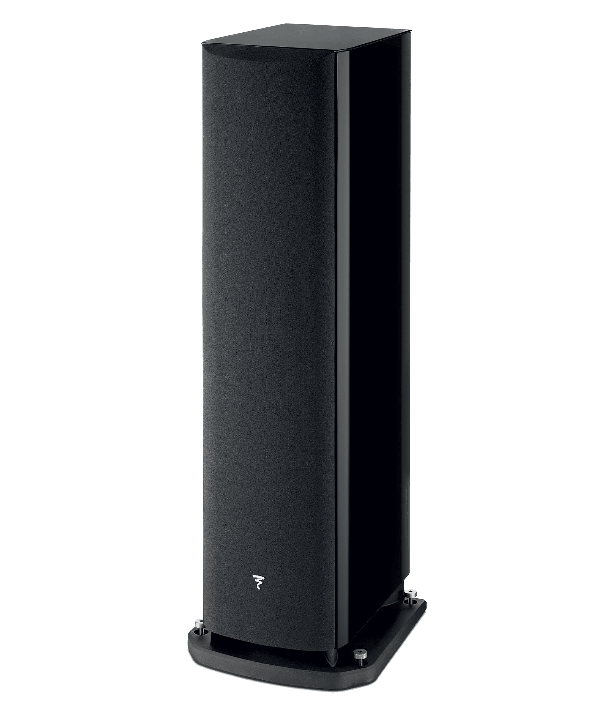 Focal Aria EVO X N° 4 Floorstanding Speakers, individual speaker with grille in High Gloss Black