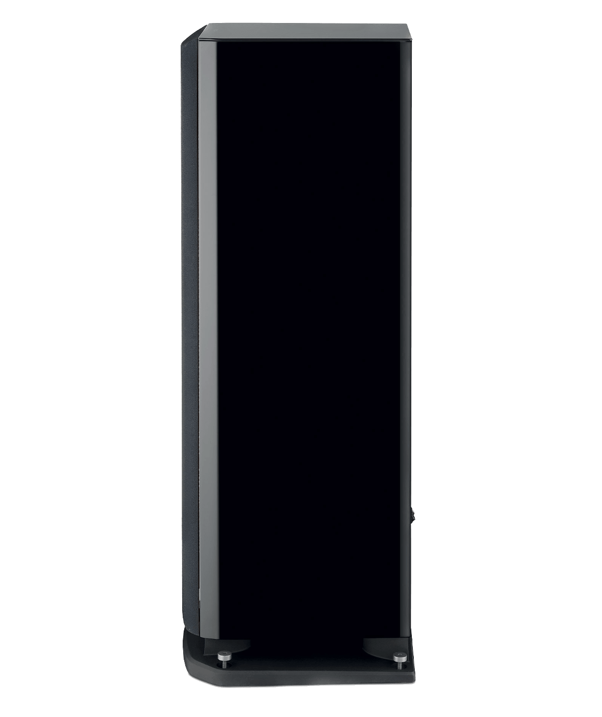 Focal Aria EVO X N° 4 Floorstanding Speakers, individual speaker in High Gloss Black, profile view