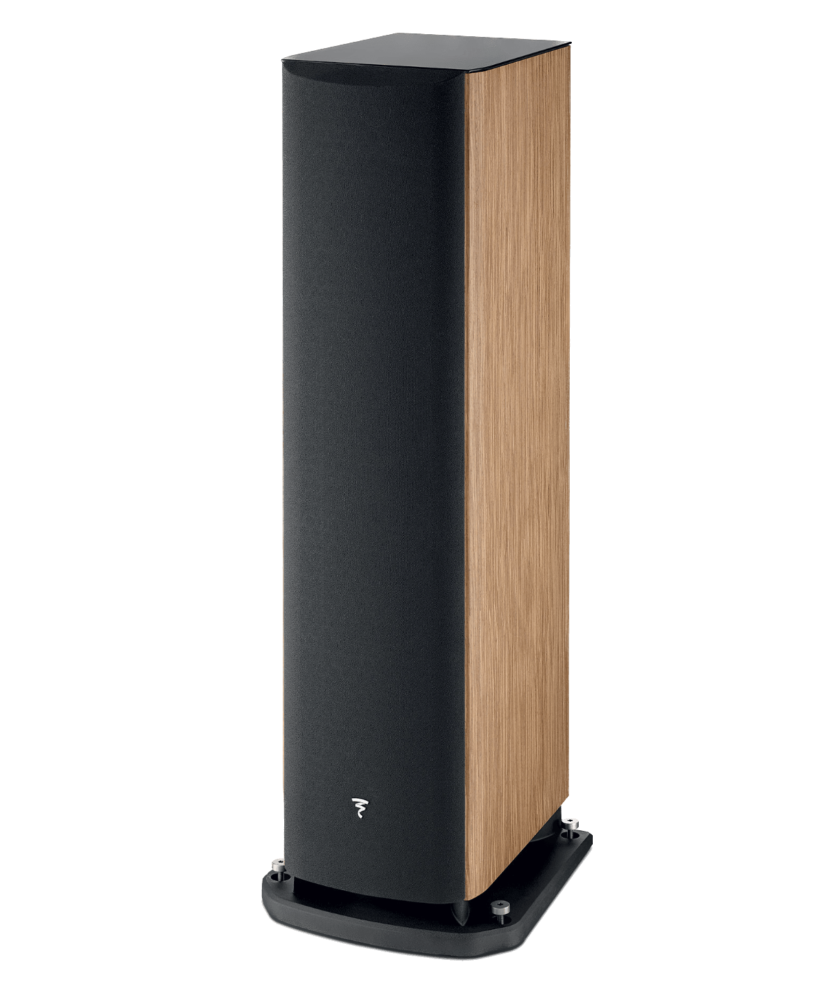 Focal Aria EVO X N° 4 Floorstanding Speakers, individual speaker in Prime Walnut, profile