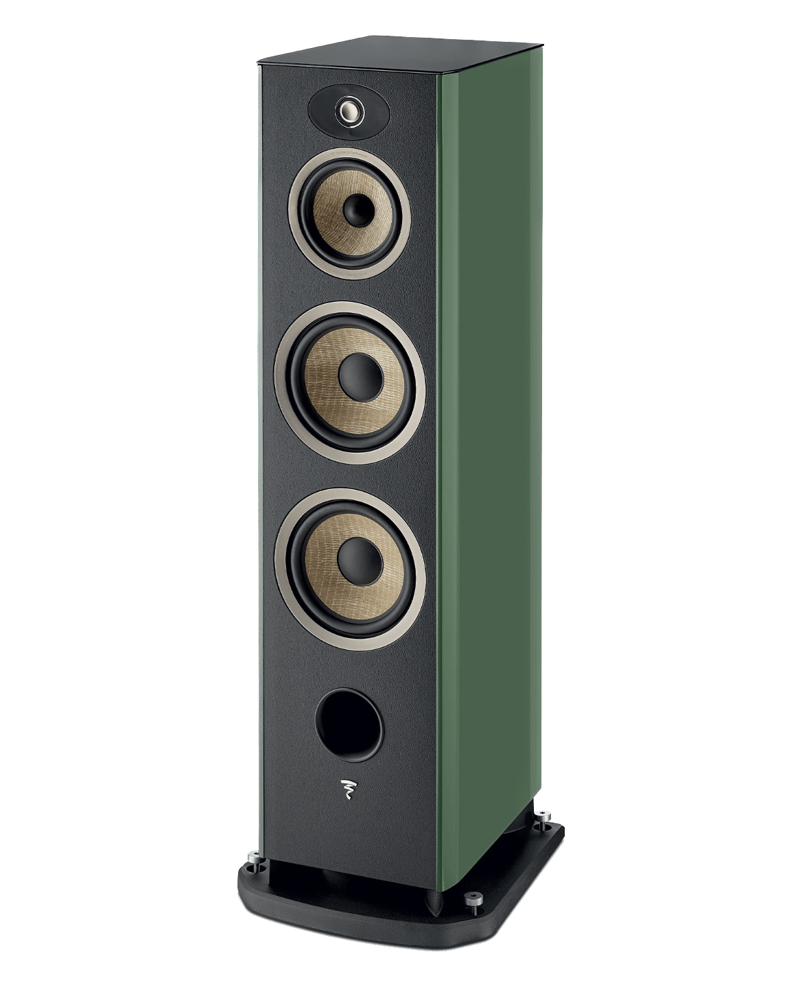 Focal Aria EVO X N° 4 Floorstanding Speakers, individual speaker without grille in Moss Green