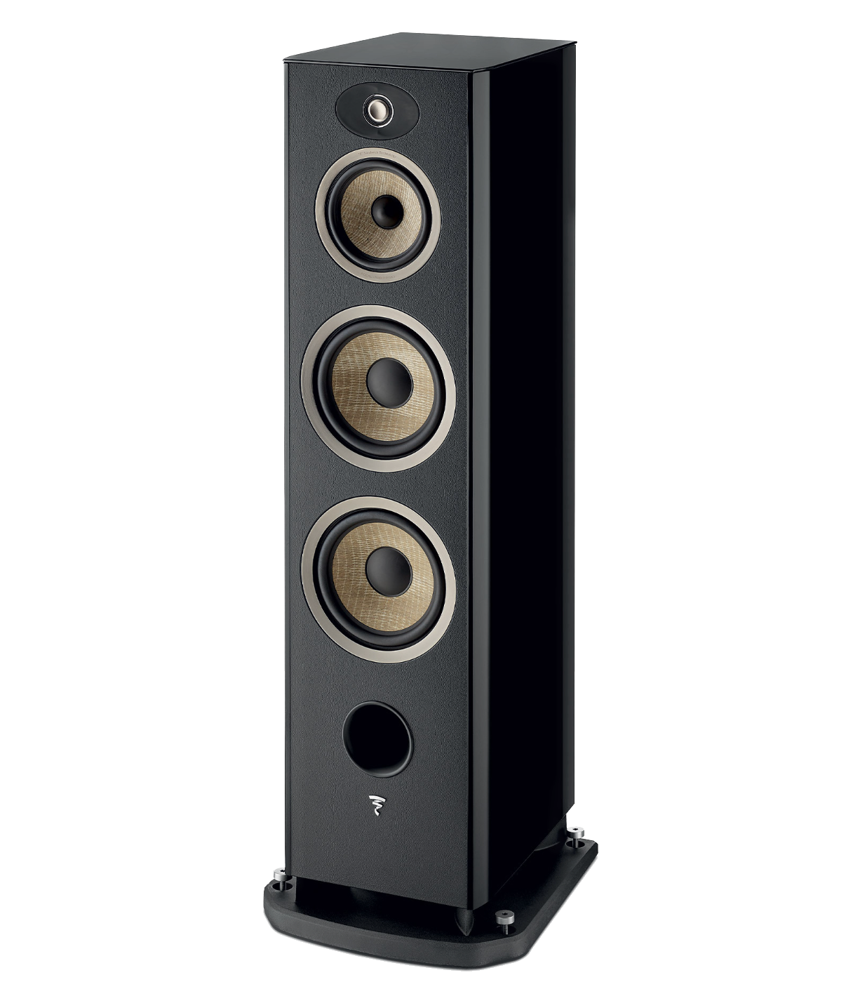 Focal Aria EVO X N° 4 Floorstanding Speakers, individual speaker without grille in High Gloss Black