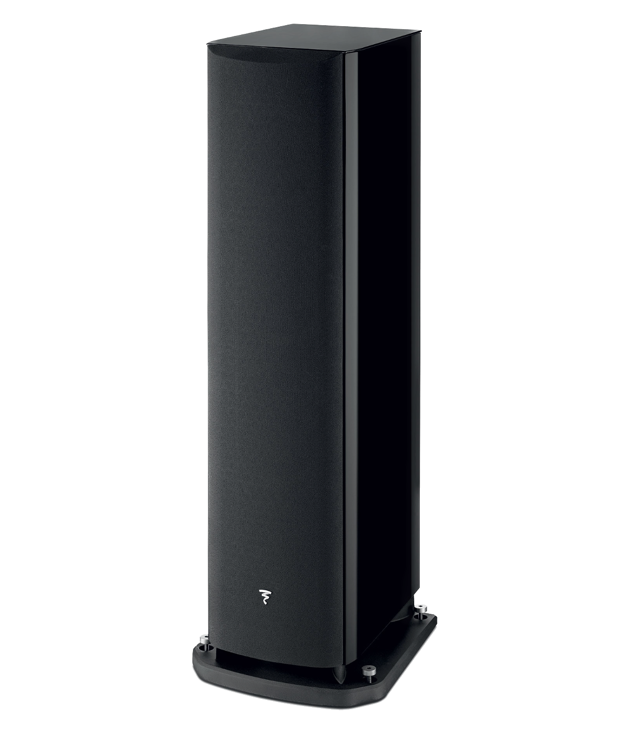 Focal Aria EVO X N° 4 Floorstanding Speakers, individual speaker with grille in High Gloss Black