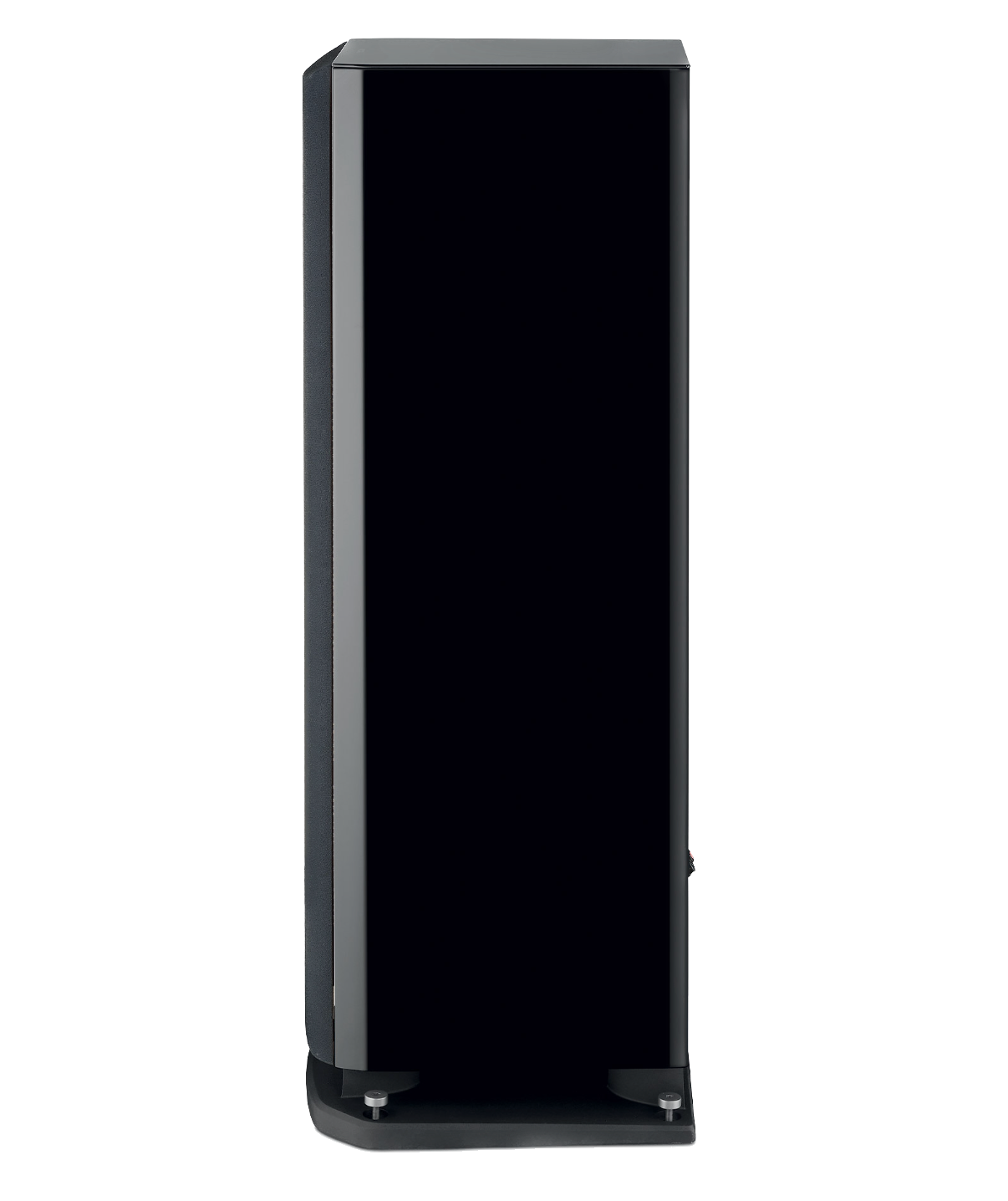 Focal Aria EVO X N° 4 Floorstanding Speakers, individual speaker in High Gloss Black, profile view
