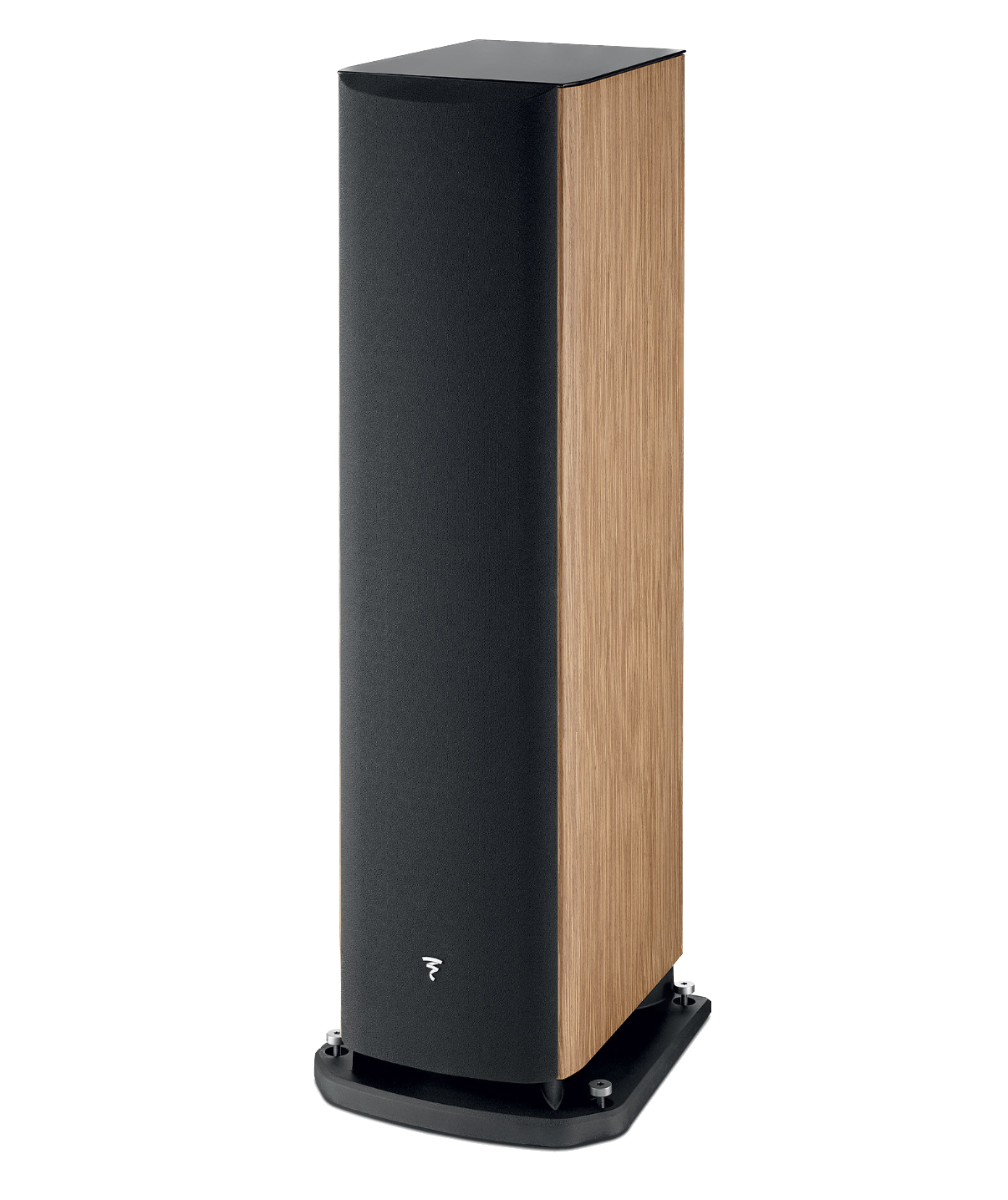 Focal Aria EVO X N° 4 Floorstanding Speakers, individual speaker in Prime Walnut, profile