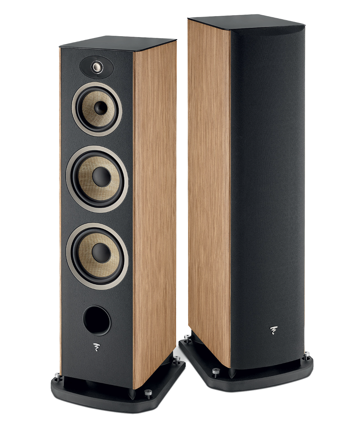 Focal Aria EVO X N° 4 Floorstanding Speakers, pair in Prime Walnut