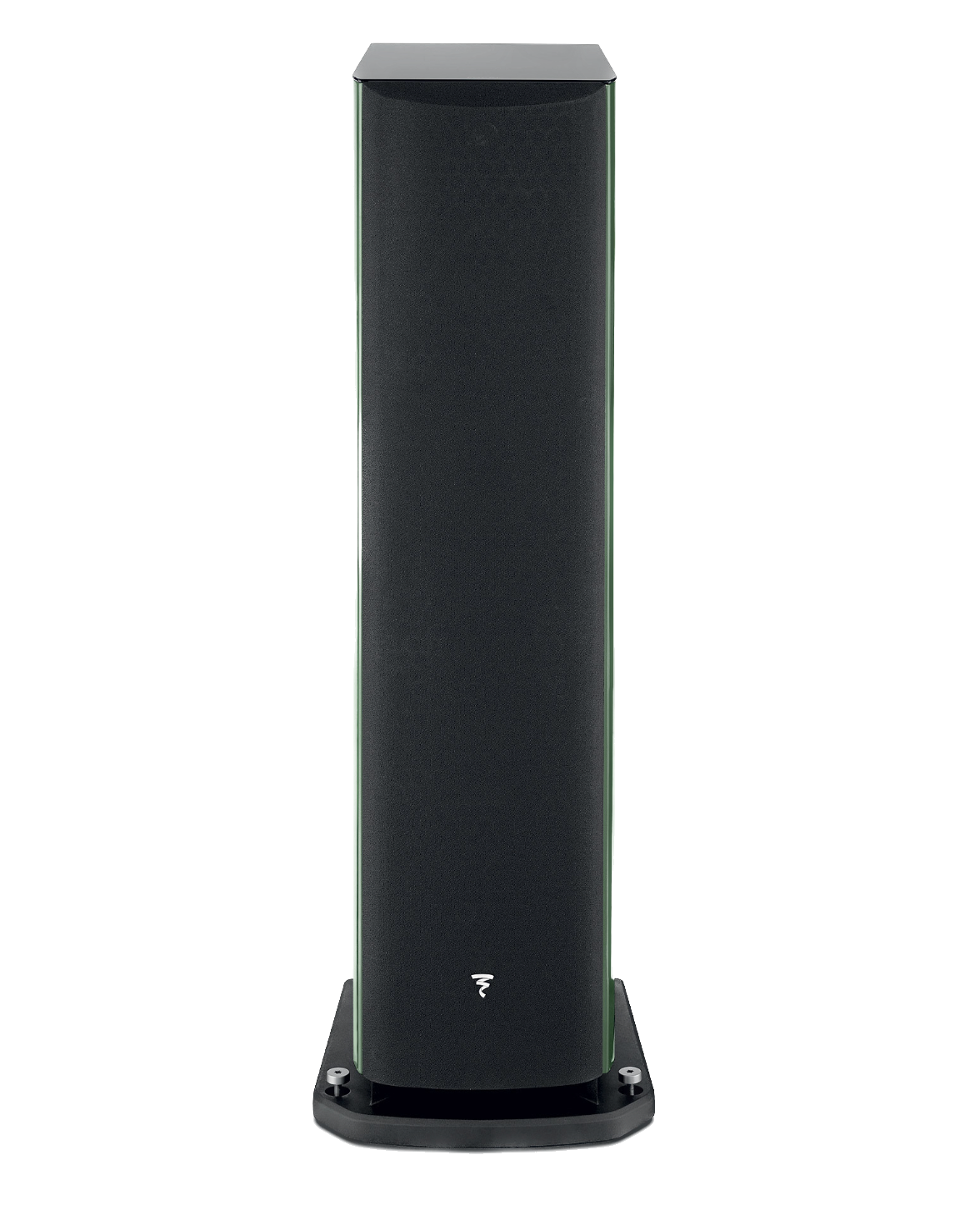 Focal Aria EVO X N° 4 Floorstanding Speakers, individual speaker in Moss Green, front of speaker