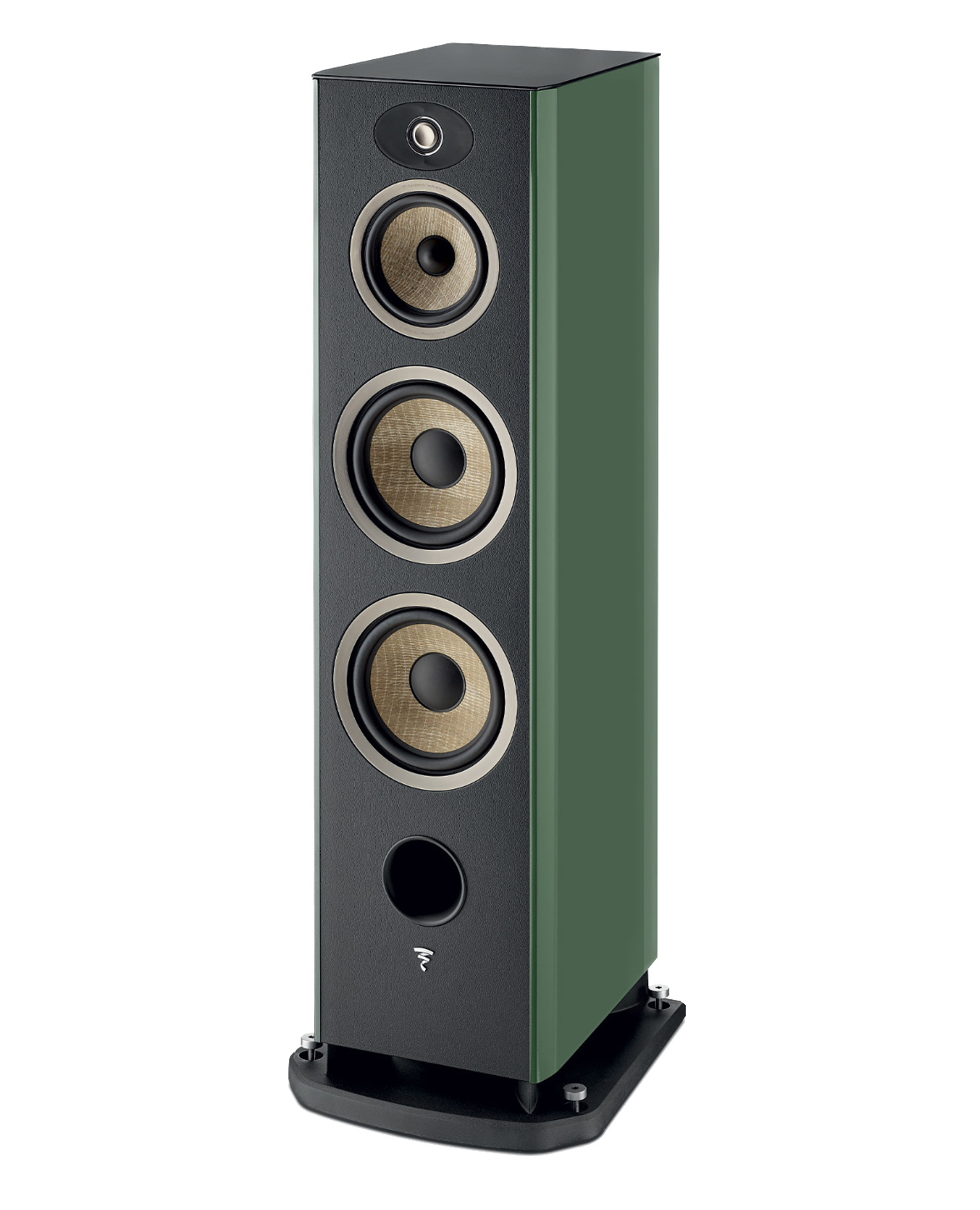 Focal Aria EVO X N° 4 Floorstanding Speakers, individual speaker without grille in Moss Green