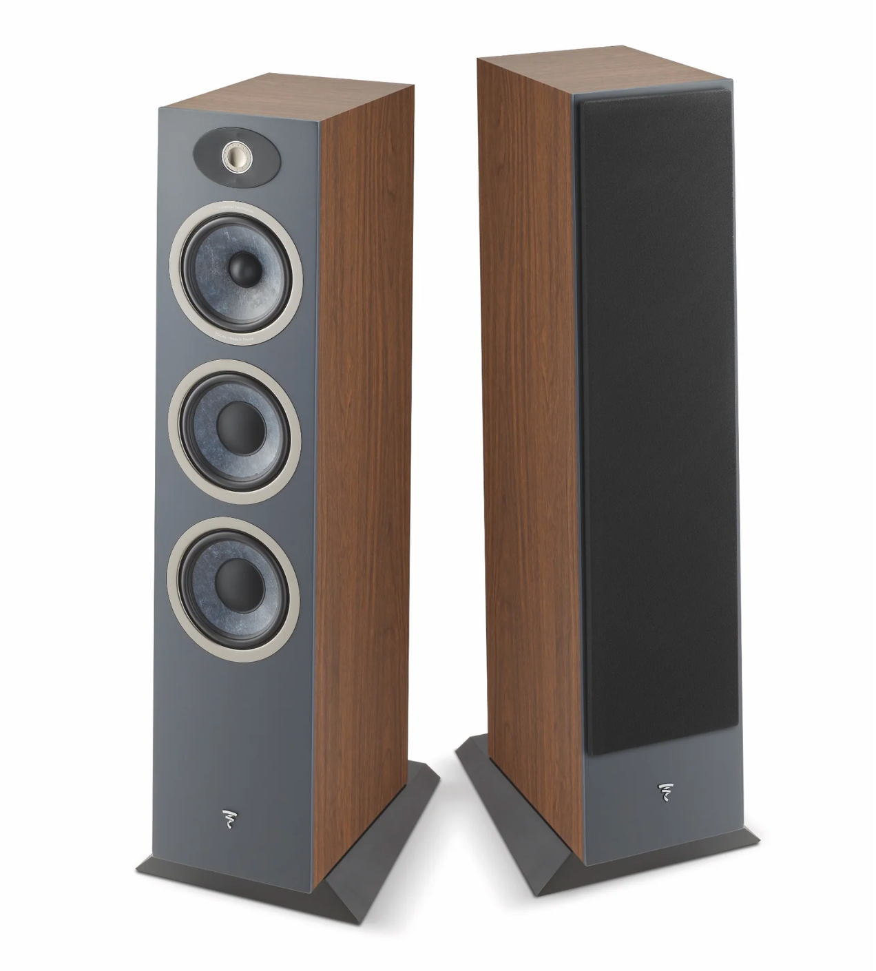 Focal Theva No.3 3-Way Floorstanding Speakers Pair in Dark Wood