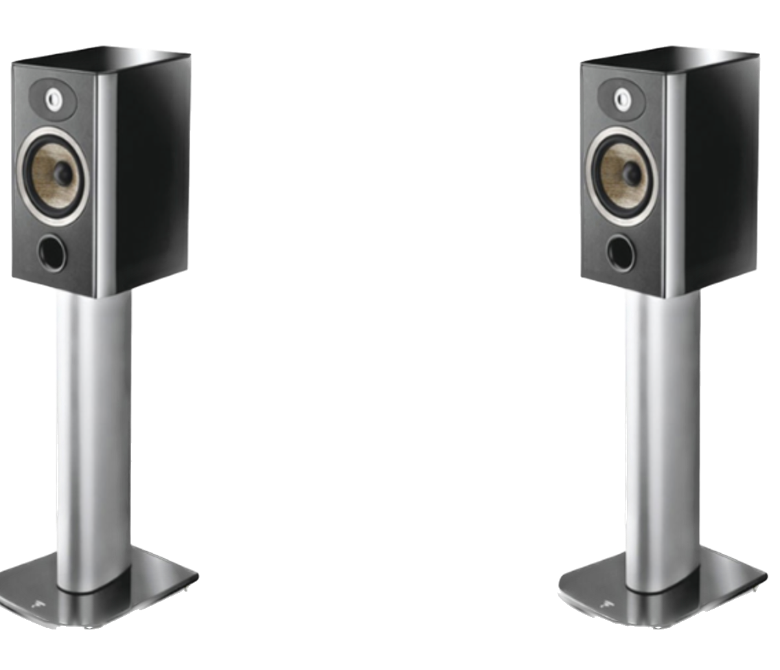 Focal Aria S900 Speaker Stands, shown here with speaker mounted (speaker sold Separately)