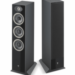 Focal Theva No.2 3-Way Floorstanding Speakers, in high gloss black.  