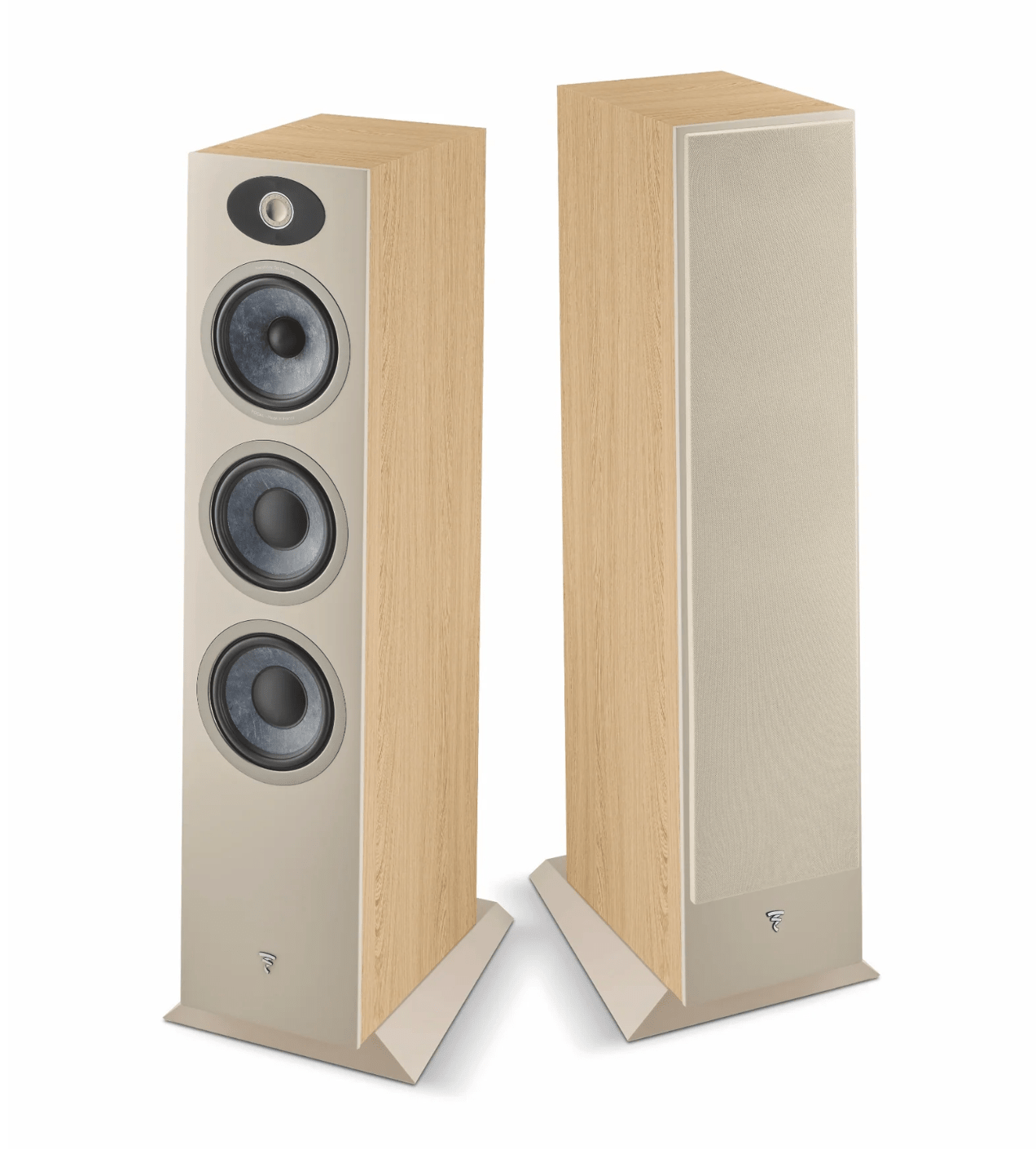 Focal Theva No.3 3-Way Floorstanding Speakers Pair in Light Wood