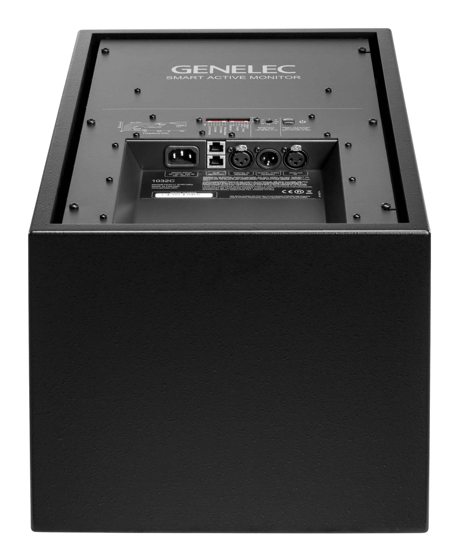 Genelec 1032C SAM Active Studio Monitor, back and bottom image 