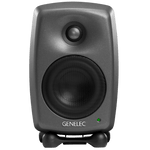 Genelec 8020D Two-Way  Active Studio Monitors.  Individual monitor shown in Dark Grey, front on