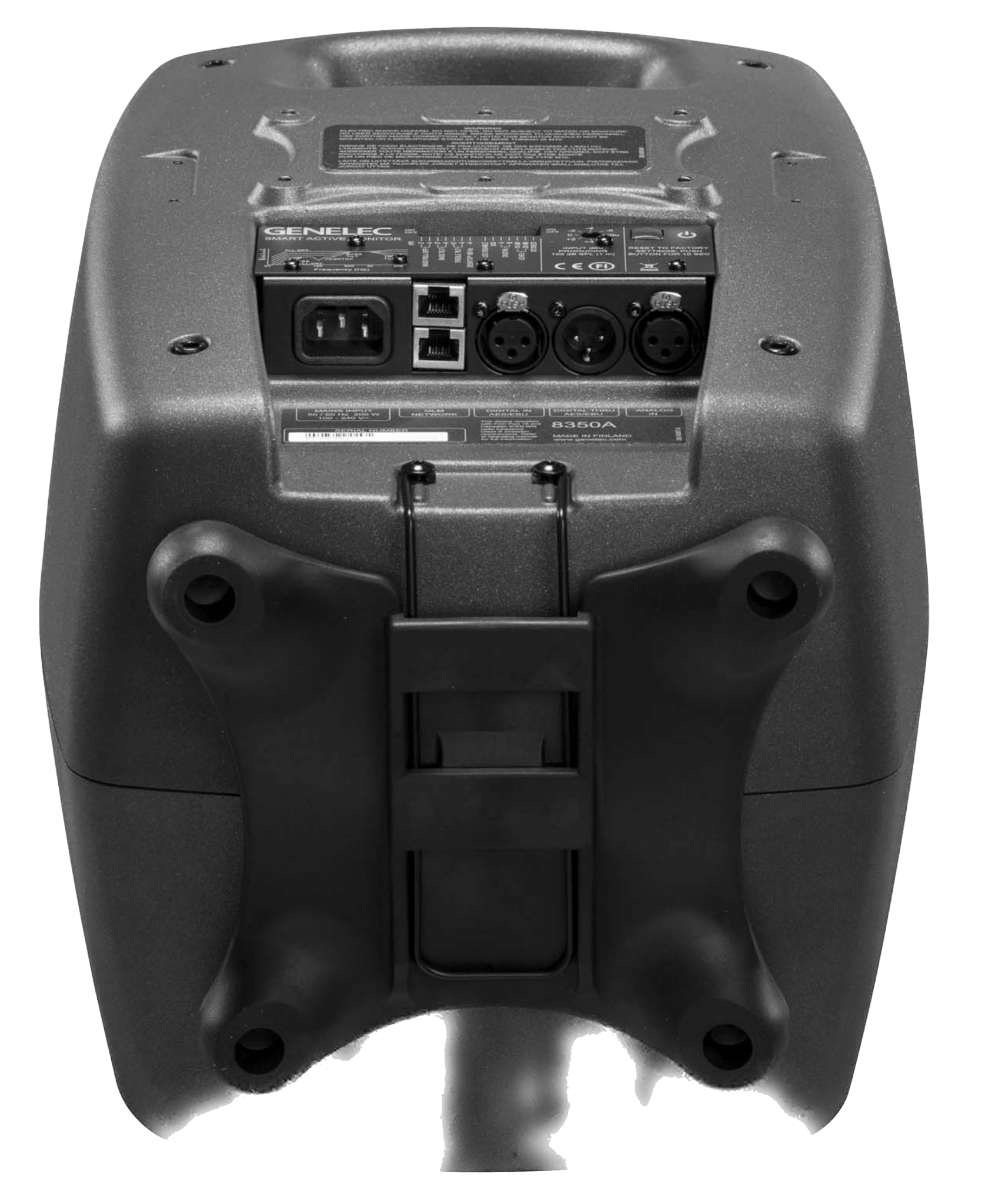 Genelec 8350A SAM Active Studio Monitors in dark gray - back and bottom