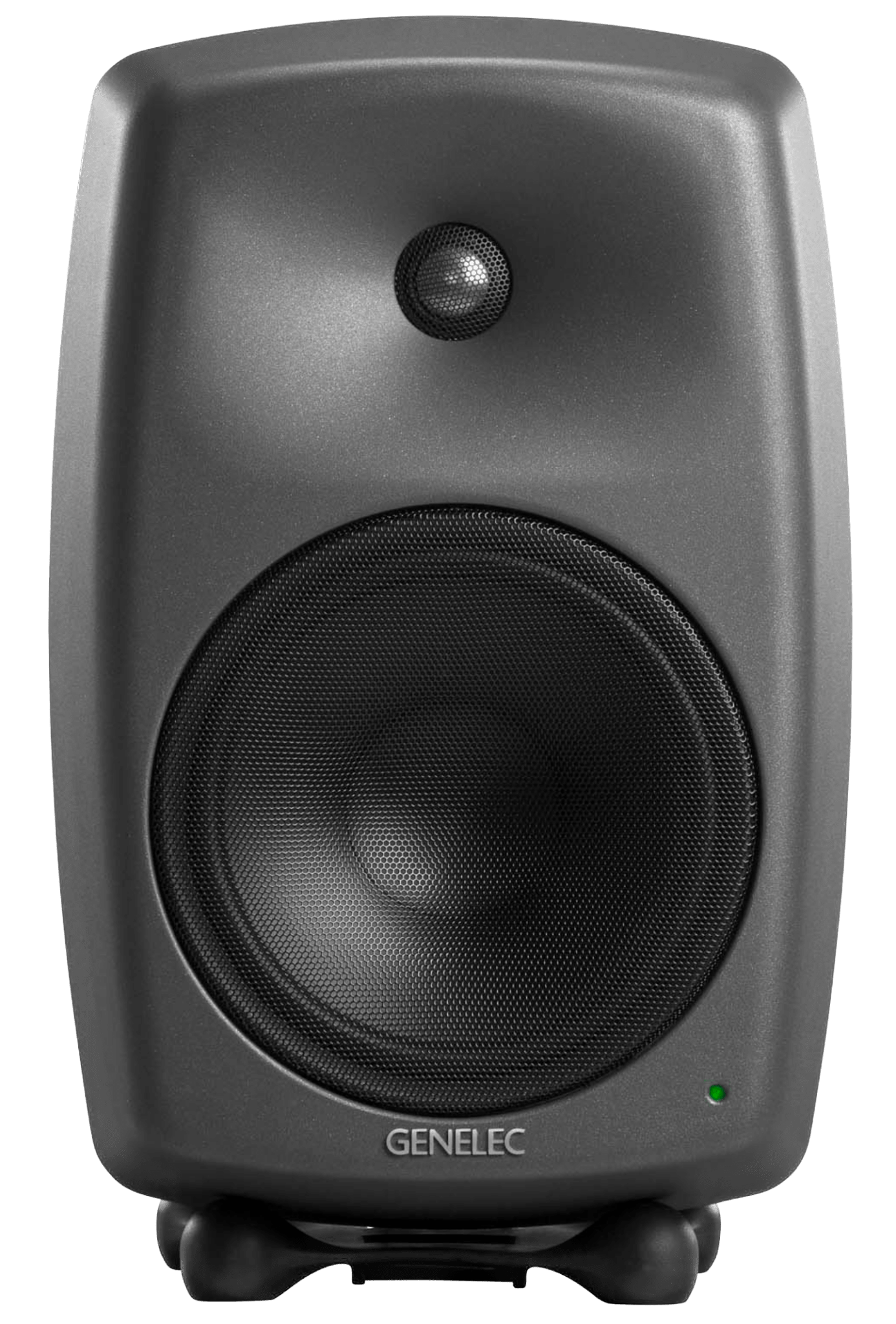 Genelec 8350A SAM Active Studio Monitors in dark gray - front image