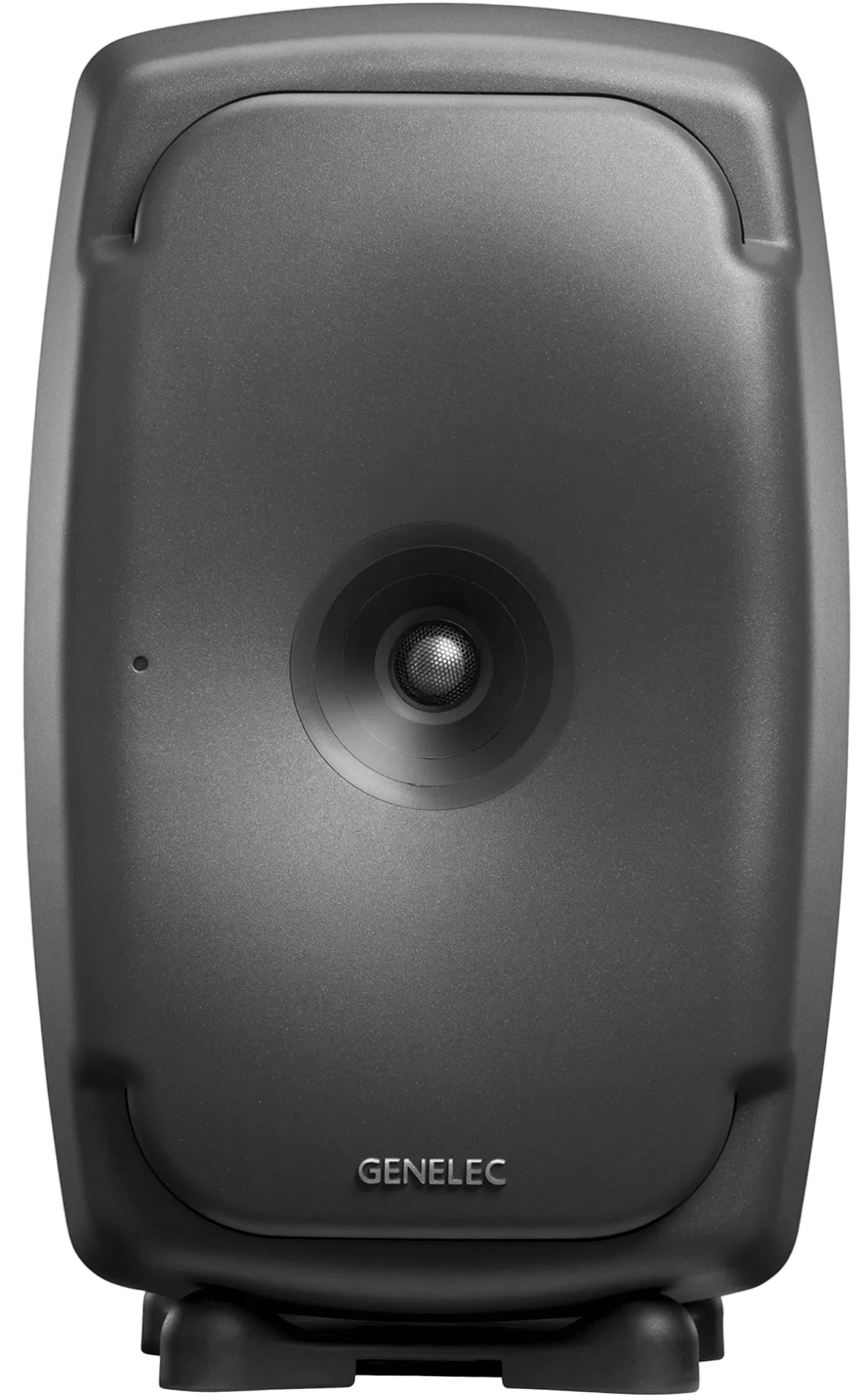 Genelec 8361A SAM Studio Monitors in dark gray.  Front image