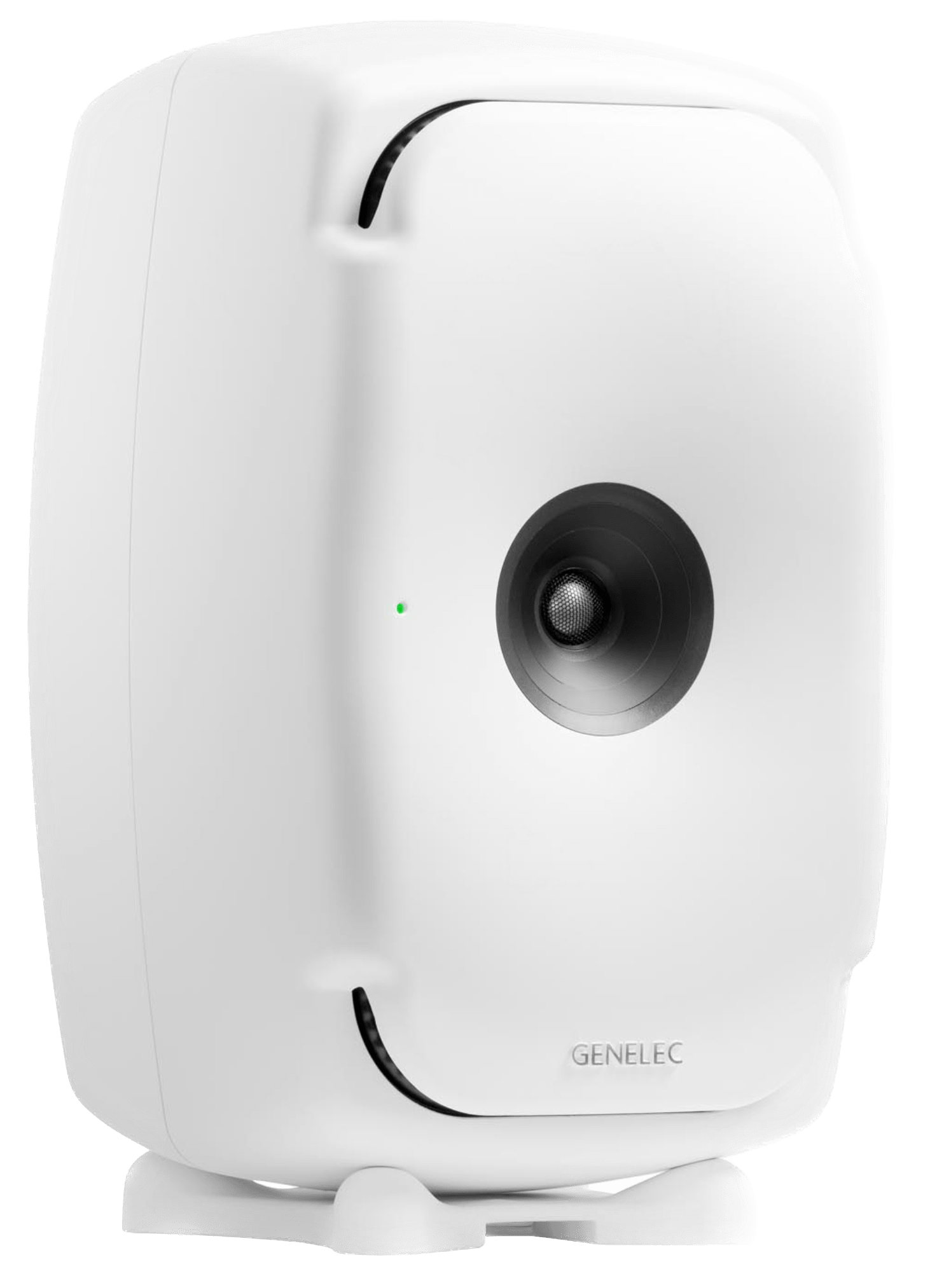 Genelec 8361A SAM Active Studio Monitors  in white.  angled image