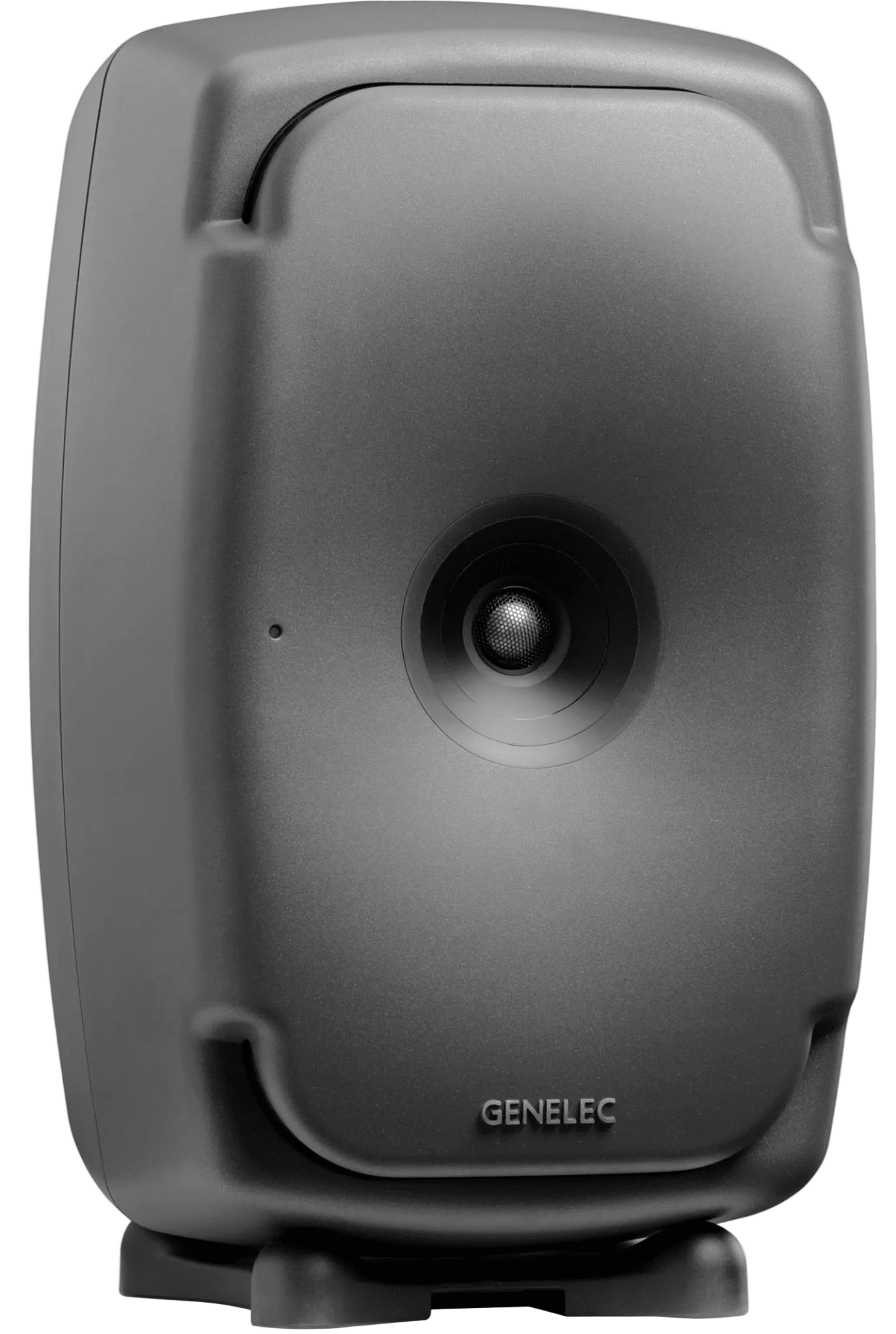 Genelec 8361A SAM Studio Monitors in dark gray.  Angled image