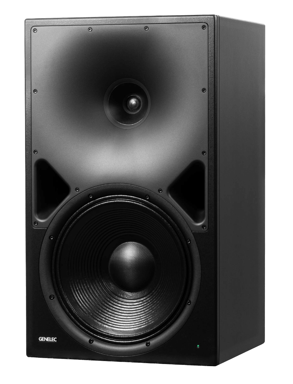 Genelec 8380A SAM™ Active Studio Monitor in black, angled to the left