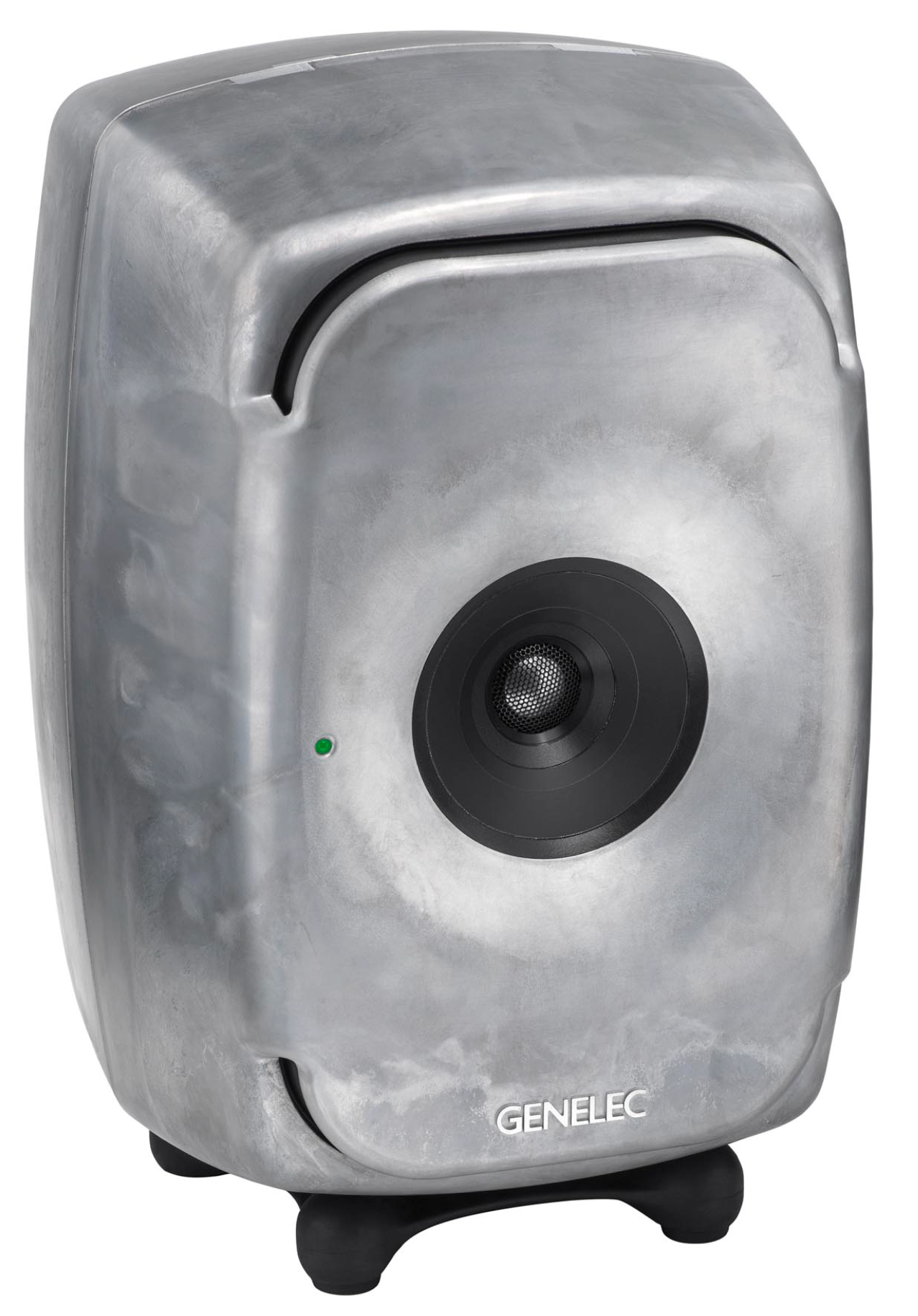 Genelec 8341A SAM Active Studio Monitors in raw. Angled image