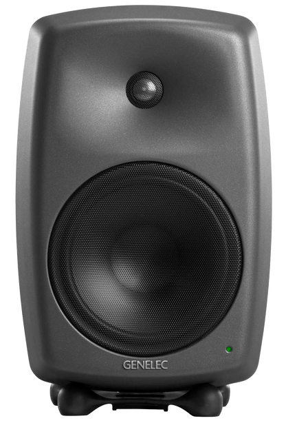 Genelec 8350A SAM Active Studio Monitors in dark gray - front image