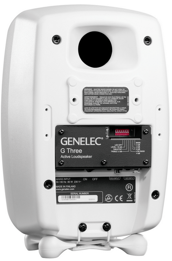 Genelec Active Speakers Genelec G Three Active Speakers (Pair) - White