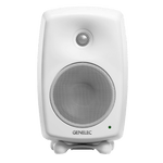 Genelec 8030C Two-Way  Active Studio Monitors.  Individual monitor shown in White, front.