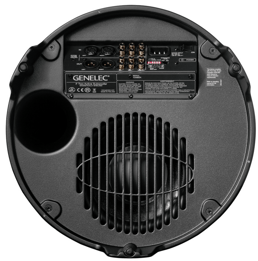 Genelec Subwoofers Genelec F Two Active Subwoofer - Black