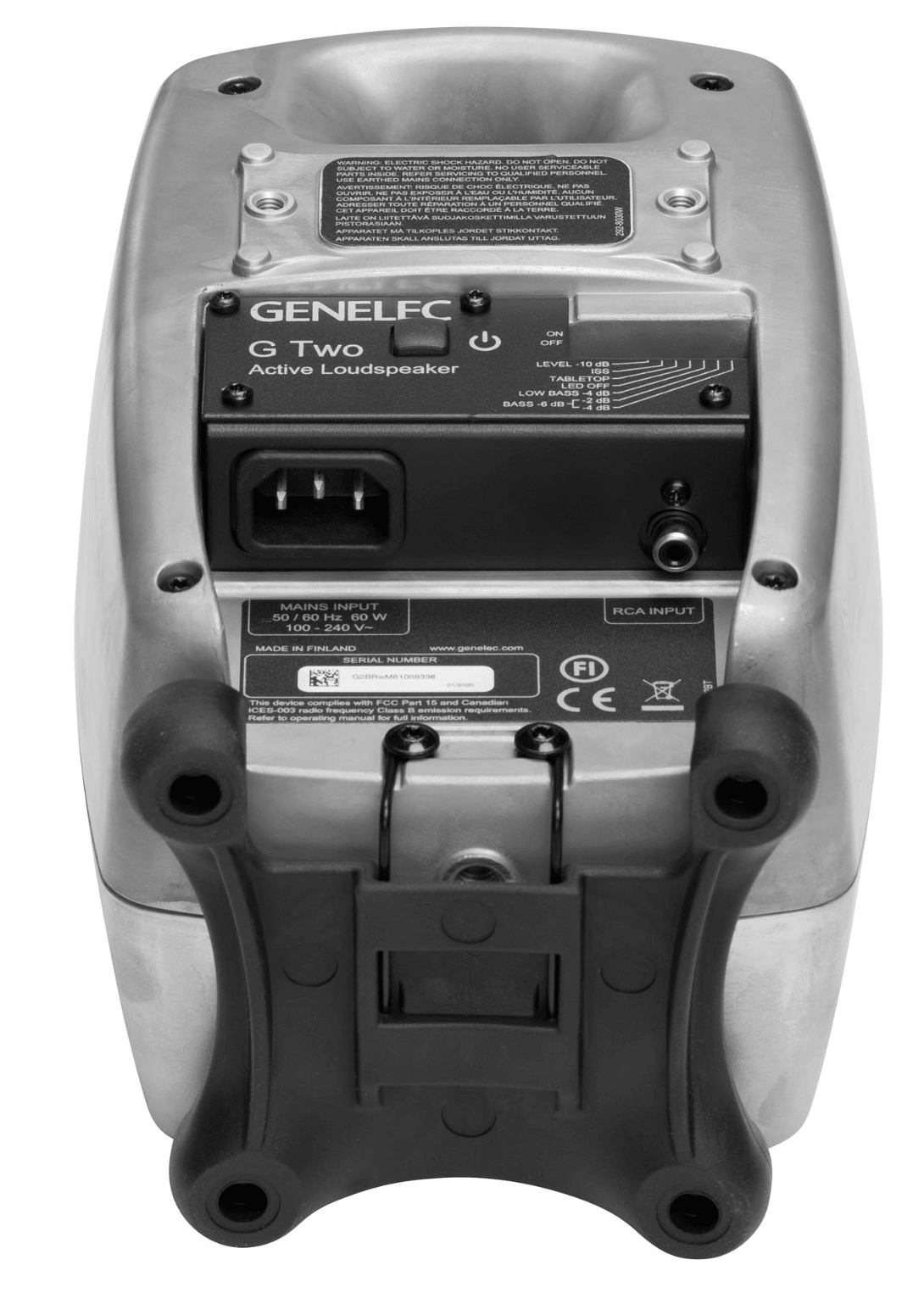 Genelec G Two Active Speakers in Raw - back image