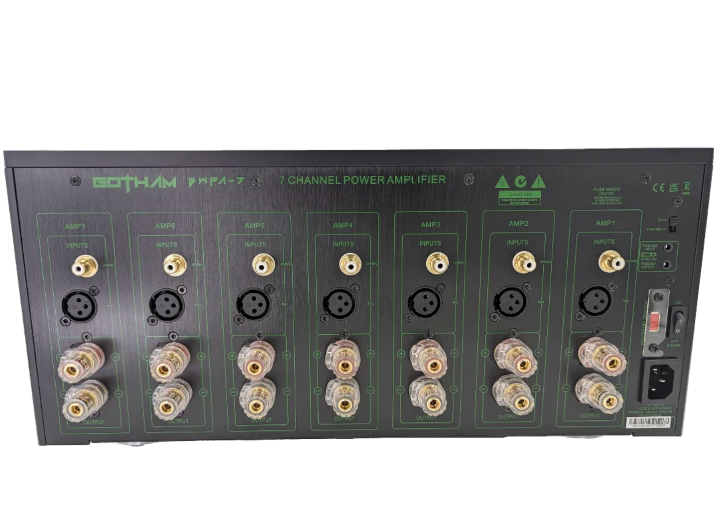 Gotham Audio BWPA-7 Power Amplifier, back