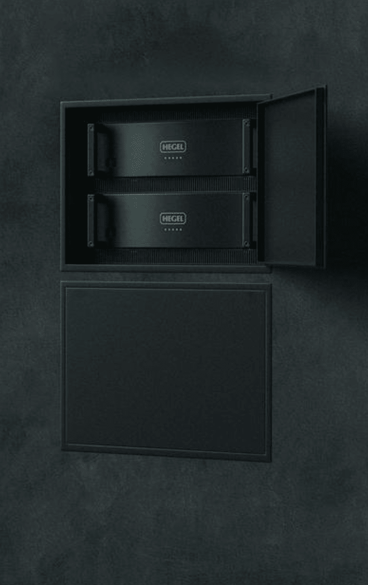 HEGEL C53 3 Channel Power Amplifier, installed