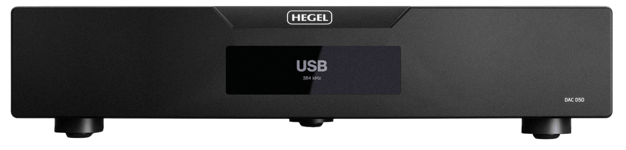 Hegel DAC D50, front of unit