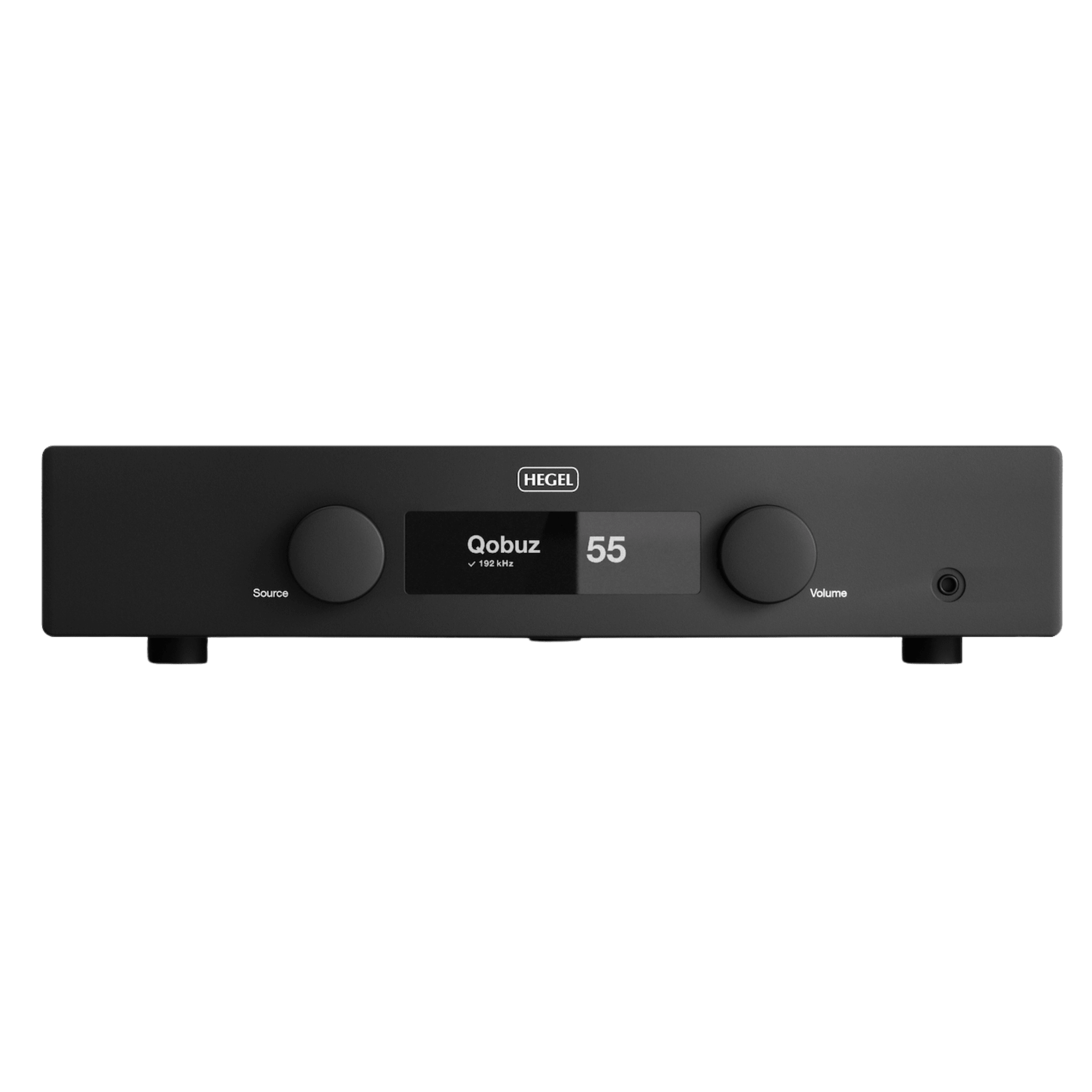 Hegel H150 Streaming Amplifier in Black, front