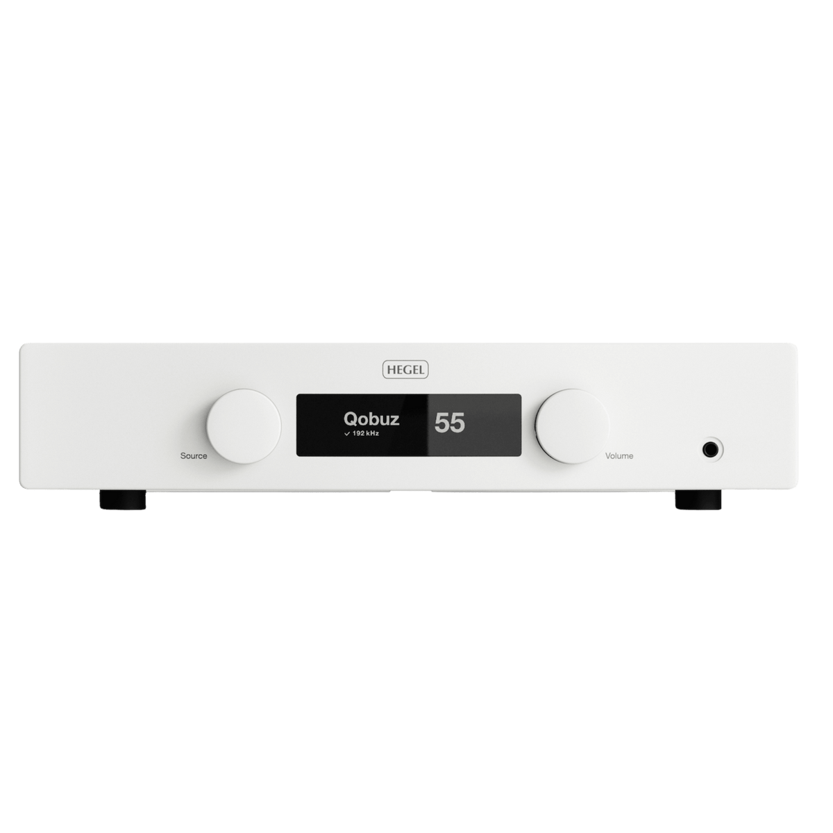 Hegel H150 Streaming Amplifier in White, front