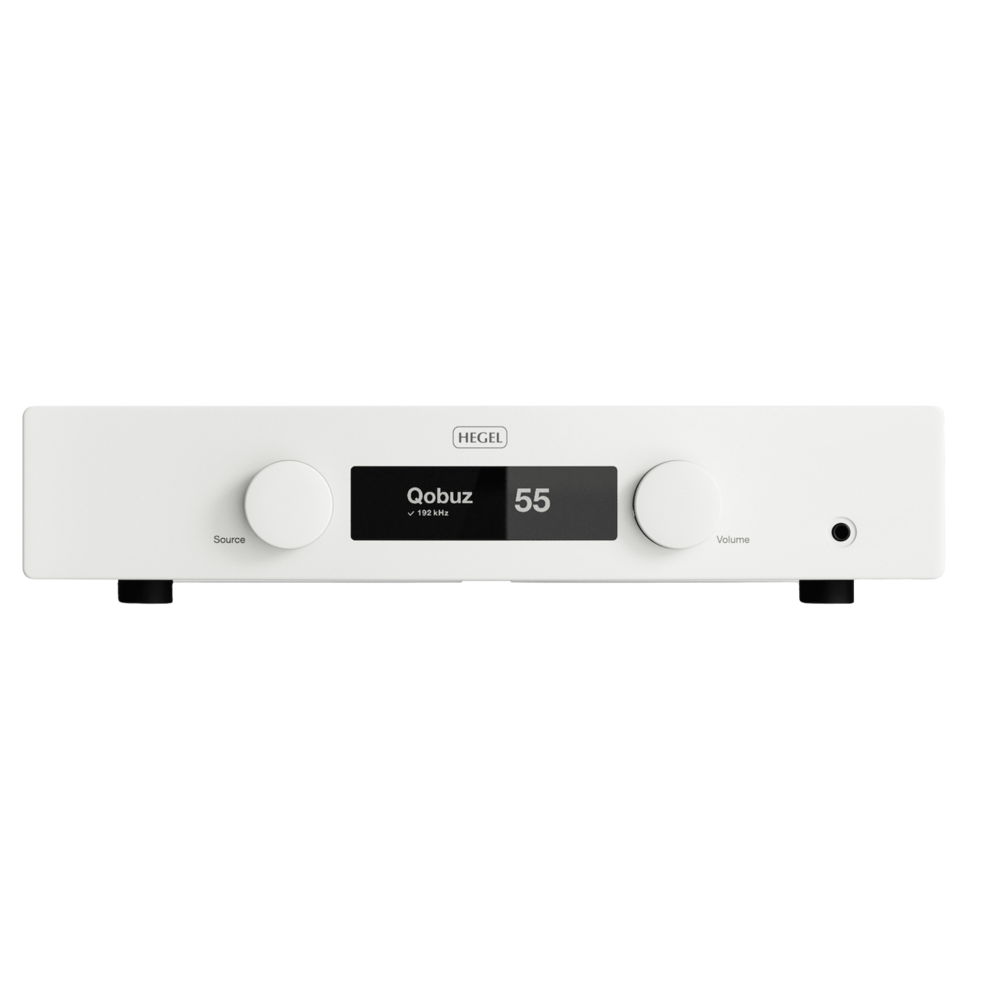 Hegel H150 Streaming Amplifier in White, front
