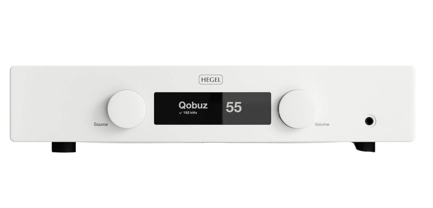Hegel H150 Streaming Amplifier in White, front