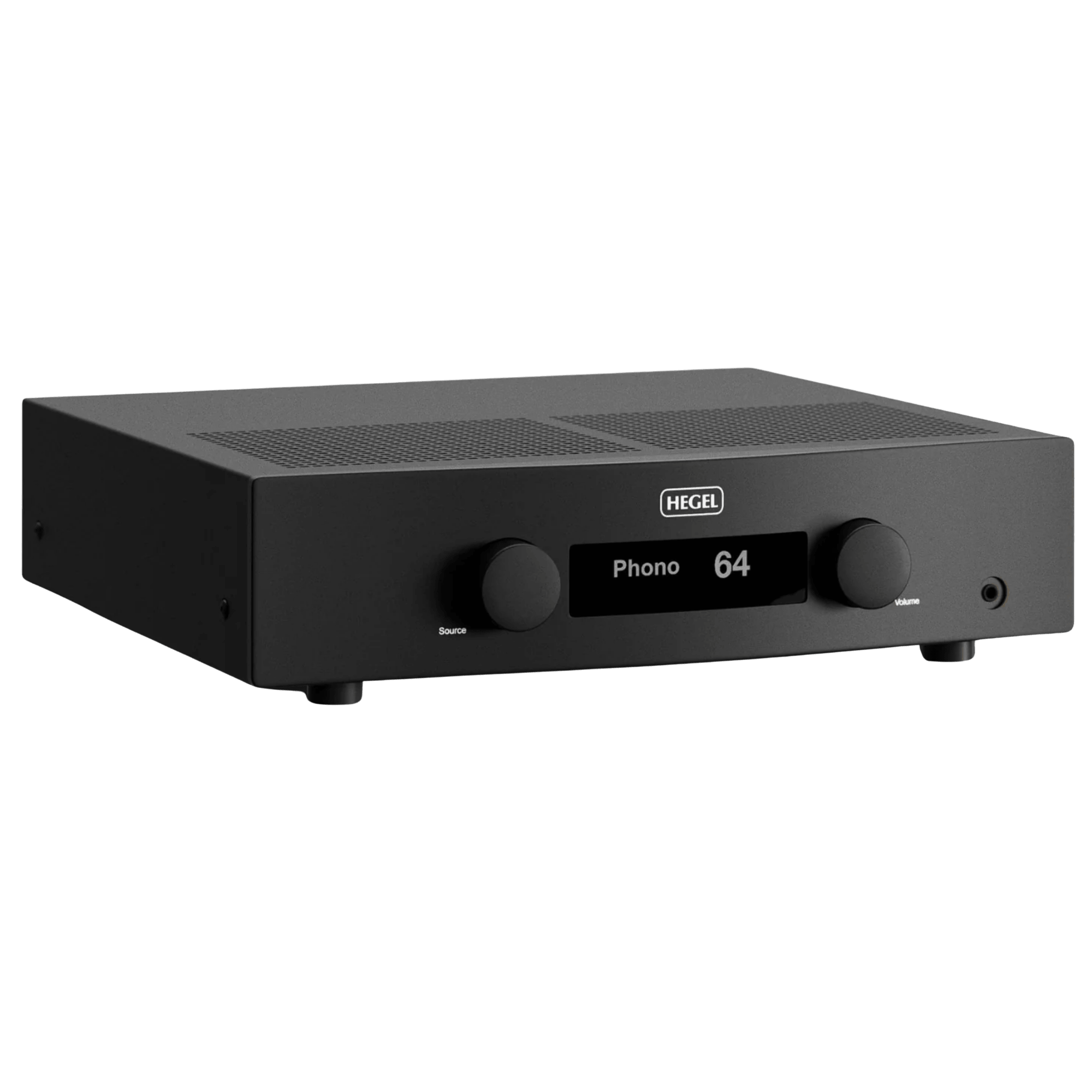 Hegel H200 Integrated Streaming Amplifier, angled view