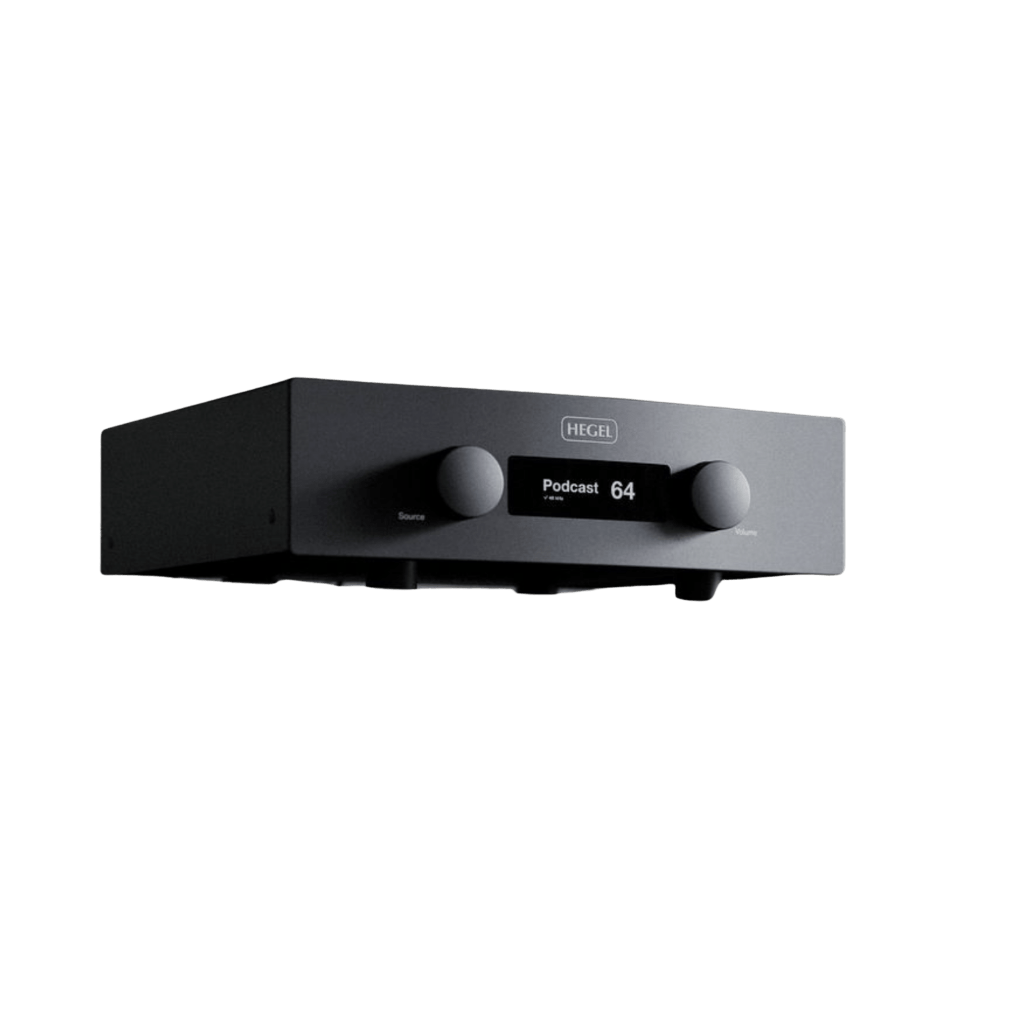 Hegel H400 Integrated Streaming Amplifier, angled to the right