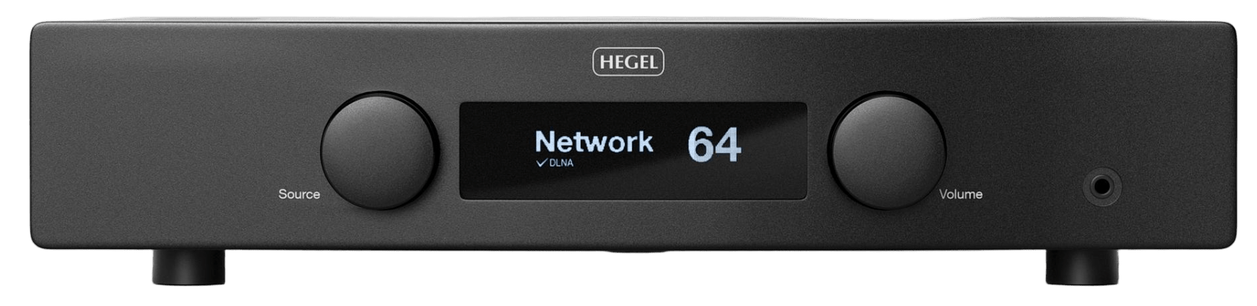 Hegel H95 Streaming Amplifier, front of unit