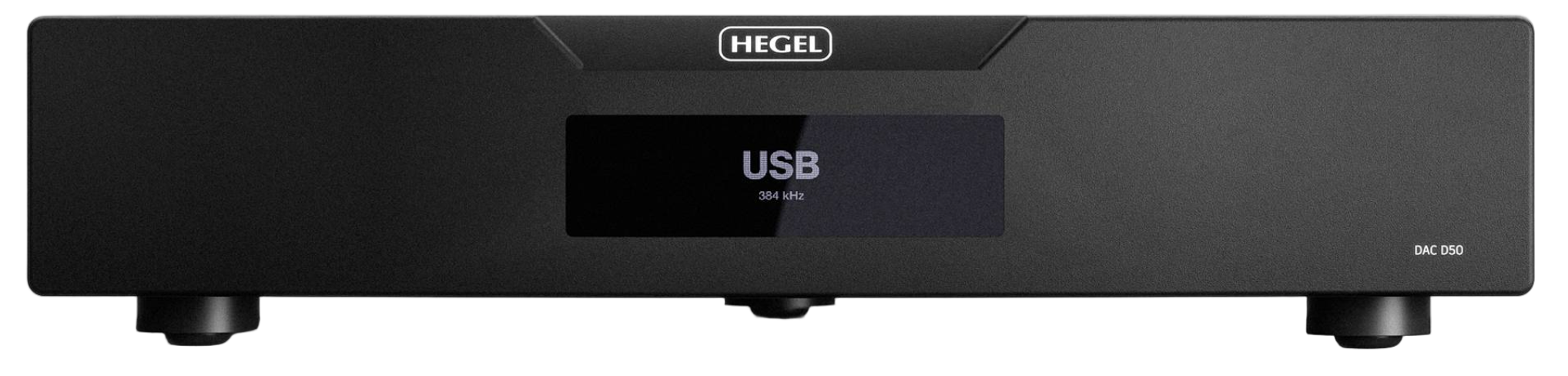 Hegel DAC D50, front of unit