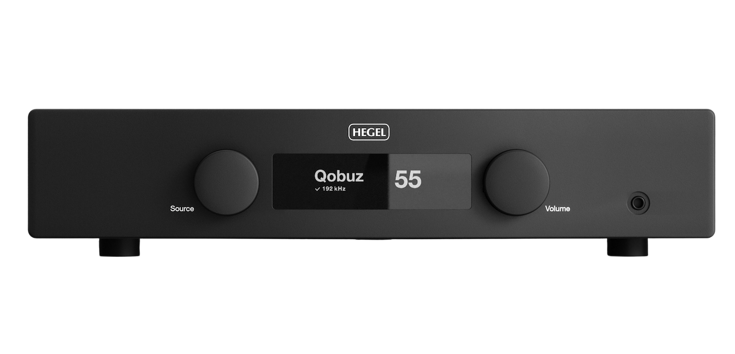 Hegel H150 Streaming Amplifier in Black, front