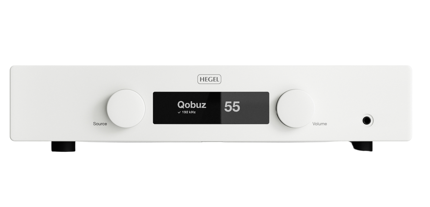 Hegel H150 Streaming Amplifier in White, front
