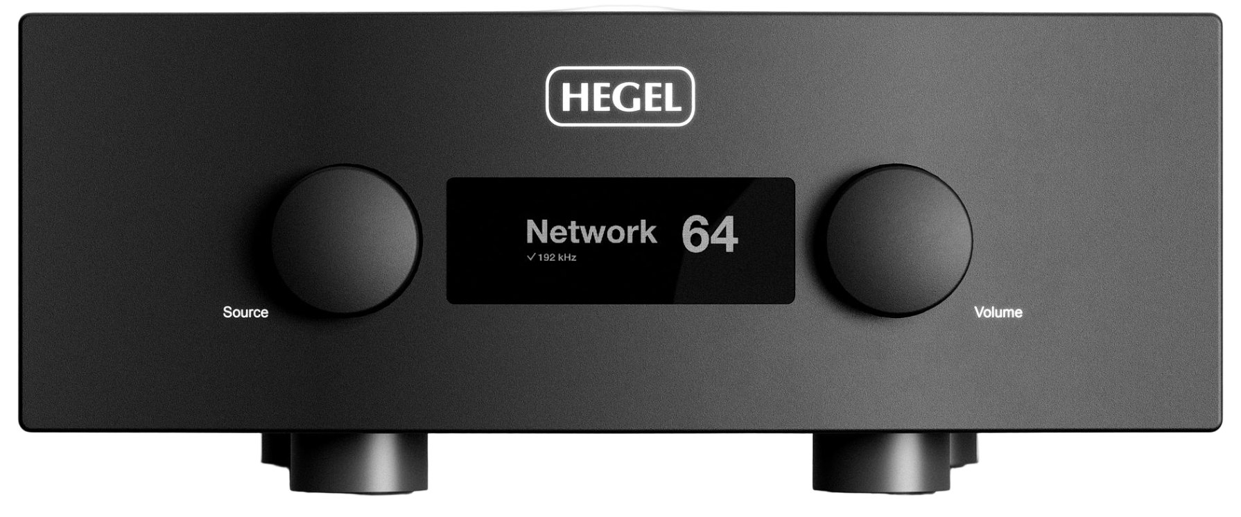 Hegel H600 Integrated Amplifier, front of unit